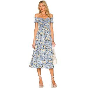 Heartloom Off The Shoulder Smocked‎ Mina Maxi Dress